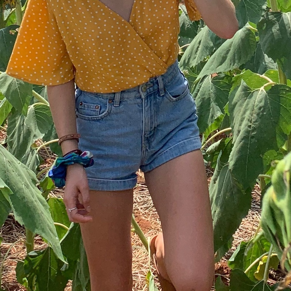 High waisted mom shorts